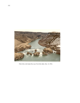 Pillar Falls on the Snake River Near Twin Falls, Idaho (Dec. 14, 1982) DISCHARGE at PARTIAL-RECORD STATIONS and MISCELLANEOUS SITES 223