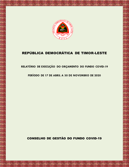 República Democrática De Timor-Leste