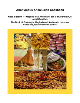 Anonymous Andalusian Cookbook