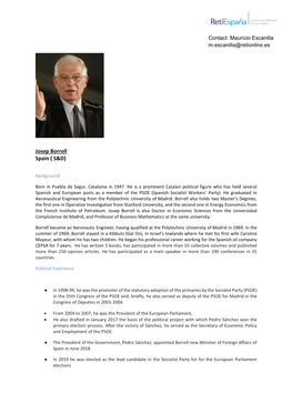 Josep Borrell Spain ( S&D)