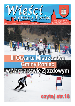 III Otwarte Mistrzostwa Gminy Poniec W Narciarstwie Zjazdowym