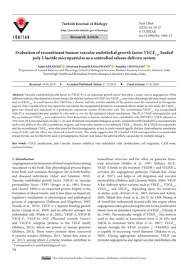 Evaluation of Recombinant Human Vascular Endothelial Growth Factor VEGF121-Loaded Poly-L-Lactide Microparticles As a Controlled Release Delivery System