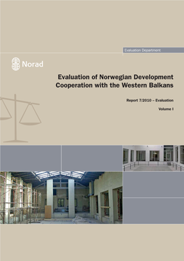Evaluation of Norwegian Development Cooperation with the Western Balkans