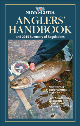 Nova Scotia Anglers' Handbook and 2015 Summary of Regulations