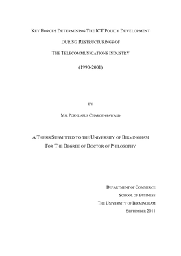 Key Forces Determining the Ict Policy Development