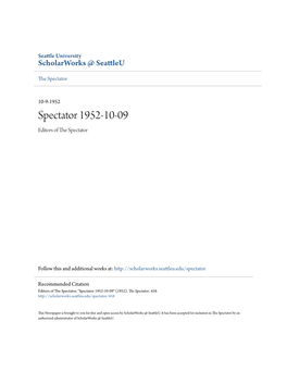 Spectator 1952-10-09 Editors of the Ps Ectator
