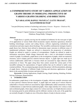 Prospective of Various Graph Coloring and Directions