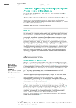 Babesiosis: Appreciating the Pathophysiology and Diverse Sequela of the Infection