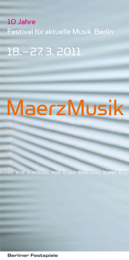 Programmbroschüre Maerzmusik 2011