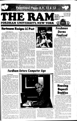 Fordham Inters Computer Age Freshmen Dorms Finalized