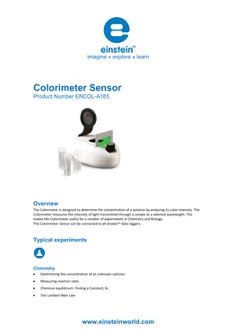 Colorimeter Sensor Product Number ENCOL-A185