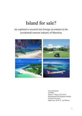 Island for Sale?