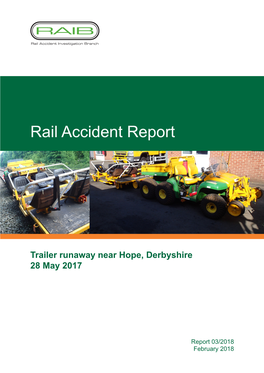 Rail Accident Report