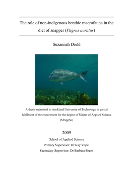 The Role of Non-Indigenous Benthic Macro-Faunal Species in The