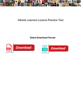 Alberta Learners Licence Practice Test