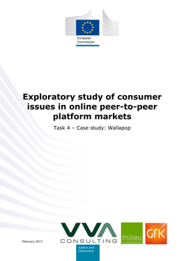 Exploratory Study of Consumer Issues in Online Peer-To-Peer Platform Markets Task 4 – Case Study: Wallapop