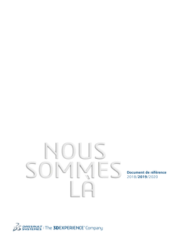 Document D'enregistrement Universel Dassault Systèmes 2019