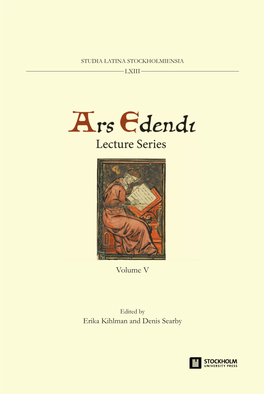 Ars Edendi Lecture Series Vol