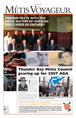 Thunder Bay Métis Council Gearing up for 2007