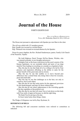 Journal of the House