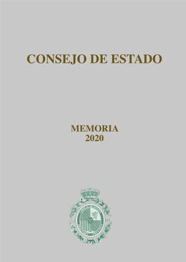 Memoria 2020 Del Consejo De Estado