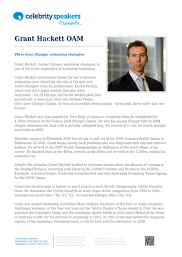 Grant Hackett OAM