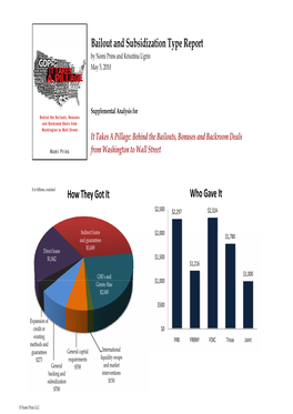 Bailout Subsidization Type Report by Nomi Prins and Krisztina Ugrin