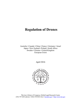 Regulation of Drones