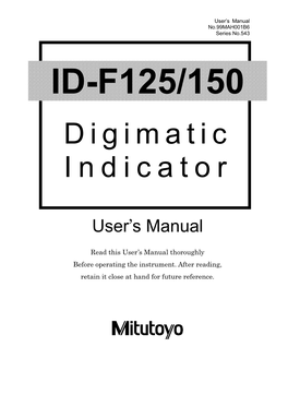 Digimatic Indicator