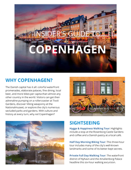 Insider's Guide to Copenhagen