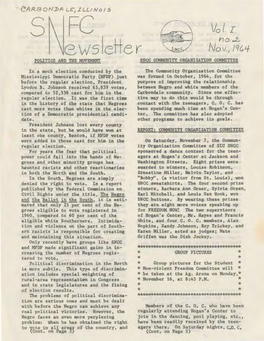 SNFC November 1964 Newsletter