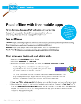 Read Offline with Free Mobile Apps