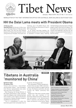 Tibetans in Australia REPORT 'Monitored by China'