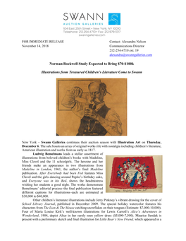 Norman Rockwell Study Expected to Bring $70-$100K Illustrations From