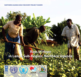 Rays of Hope in Lango Sub-Region, Northern Uganda Table of Contents