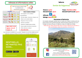 Adresses Et Informations Utiles Sentier De Falguerosa