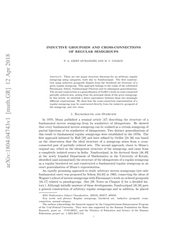 Inductive Groupoids and Cross-Connections of Regular Semigroups