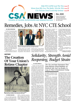 Remedies, Jobs at NYC CTE School by CHUCK WILBANKS Union Square Academy for CVS and Walgreens but St