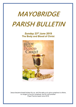 Mayobridge Parish Bulletin