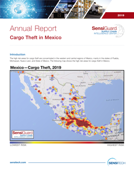 Annual Report SUPPLY CHAIN INTELLIGENCE CENTER Cargo Theft in Mexico