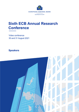 Sixth ECB Annual Research Conference Speakers