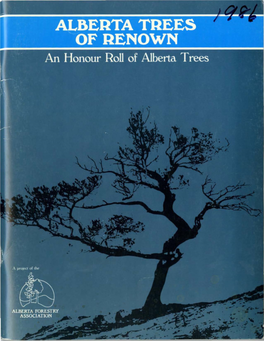 Alberta Trees of Renown Introduction