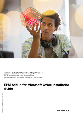 EPM Add-In for Microsoft Office Installation Guide Company