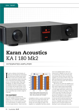 Karan Acoustics KA I 180 Mk2