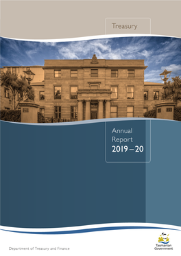 Department of Treasury and Finance Annual Report 2019-2020