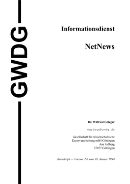 Netnews GWDG