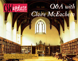 Q&A with Claire Mceachern