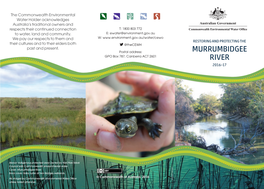 Restoring and Protecting the Murrumbidgee River 2016-17