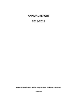 Annual Report 2018-19