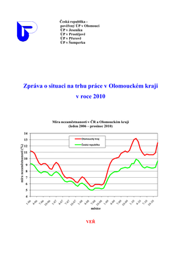 Zpráva O Situaci Na Trhu Práce V Olomouckém Kraji V Roce 2010